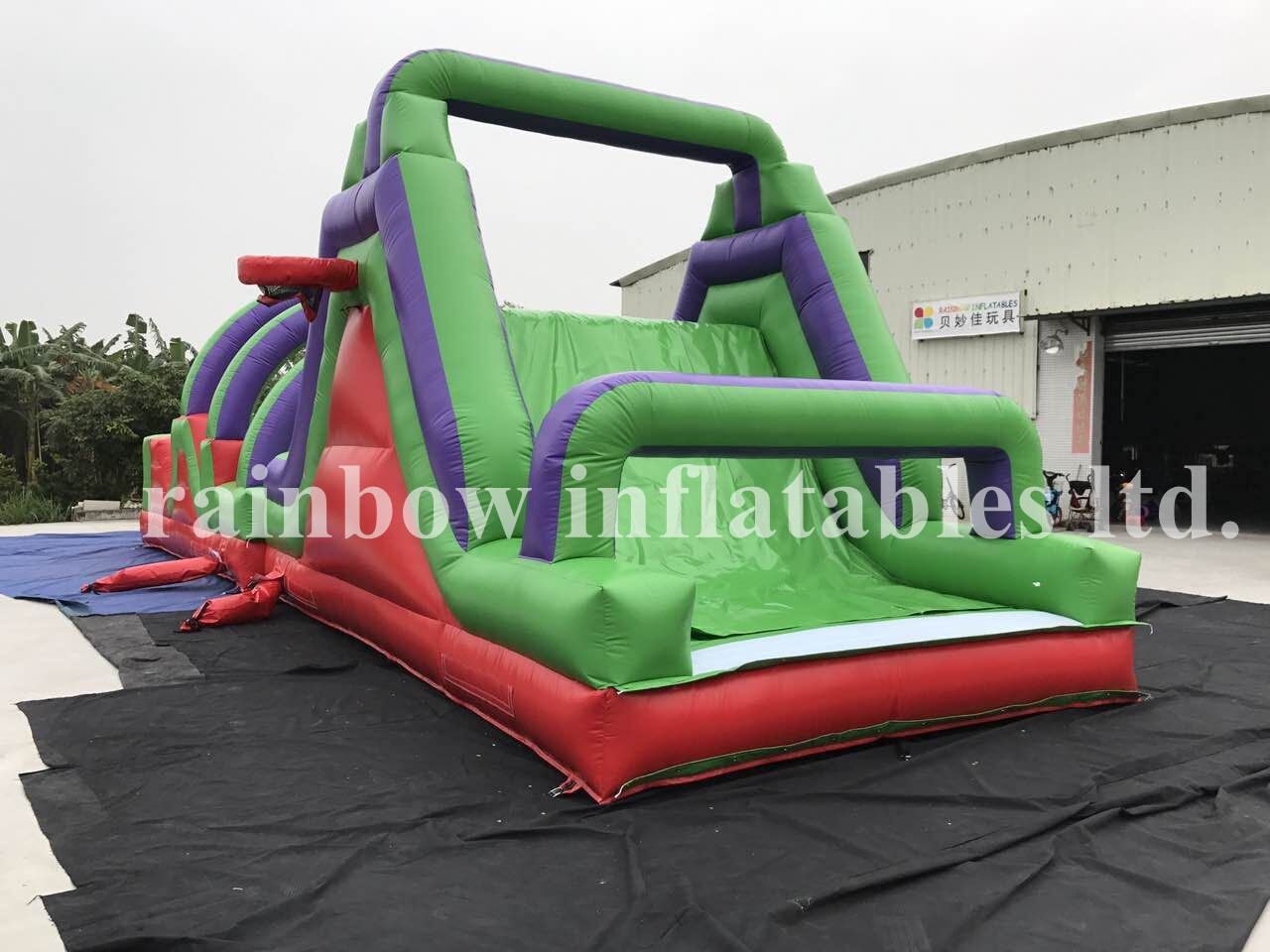 RB5048（12x4m） Inflatable High Quality And Cheap Price Obstacle Course Game