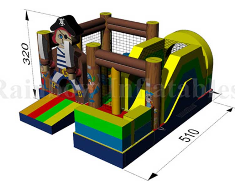 RB01023（4x4.5m）Inflatables pirate Bouncer jumpping for Kids