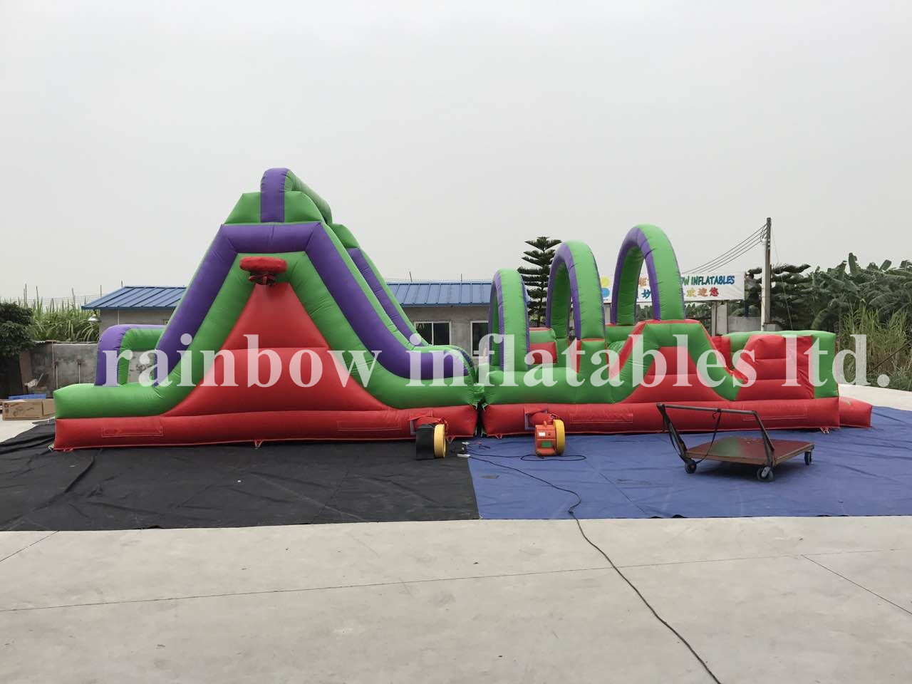 RB5048（12x4m） Inflatable High Quality And Cheap Price Obstacle Course Game