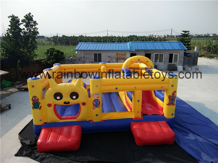 RB4092（6x6x3m） Inflatables Happy Pikachu Theme Bouncy