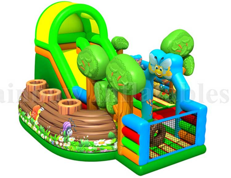 RB01021(7x6.5x5.5m) Inflatable butterfly slide, Inflatable funcity with Slide