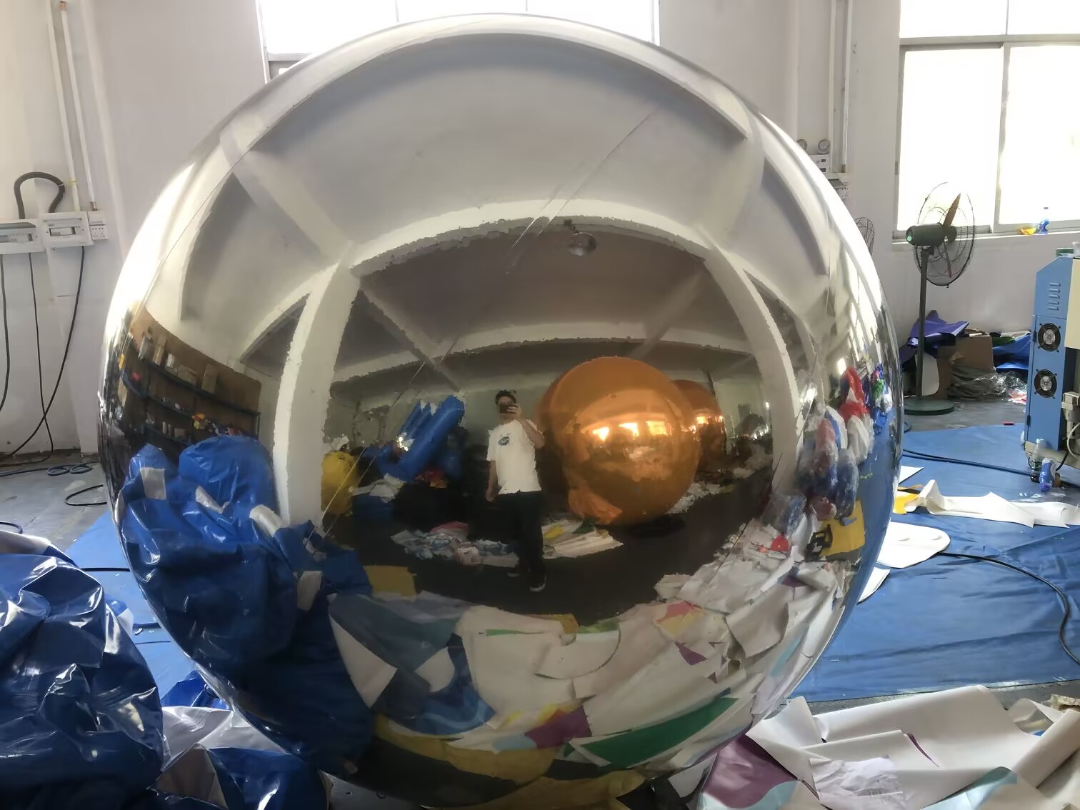 rainbow Inflatable Mirror Ball In Low Price