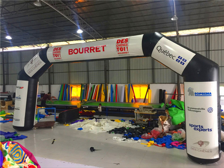 RB21050(7x4m) Inflatable black welcome Arch for advertisement