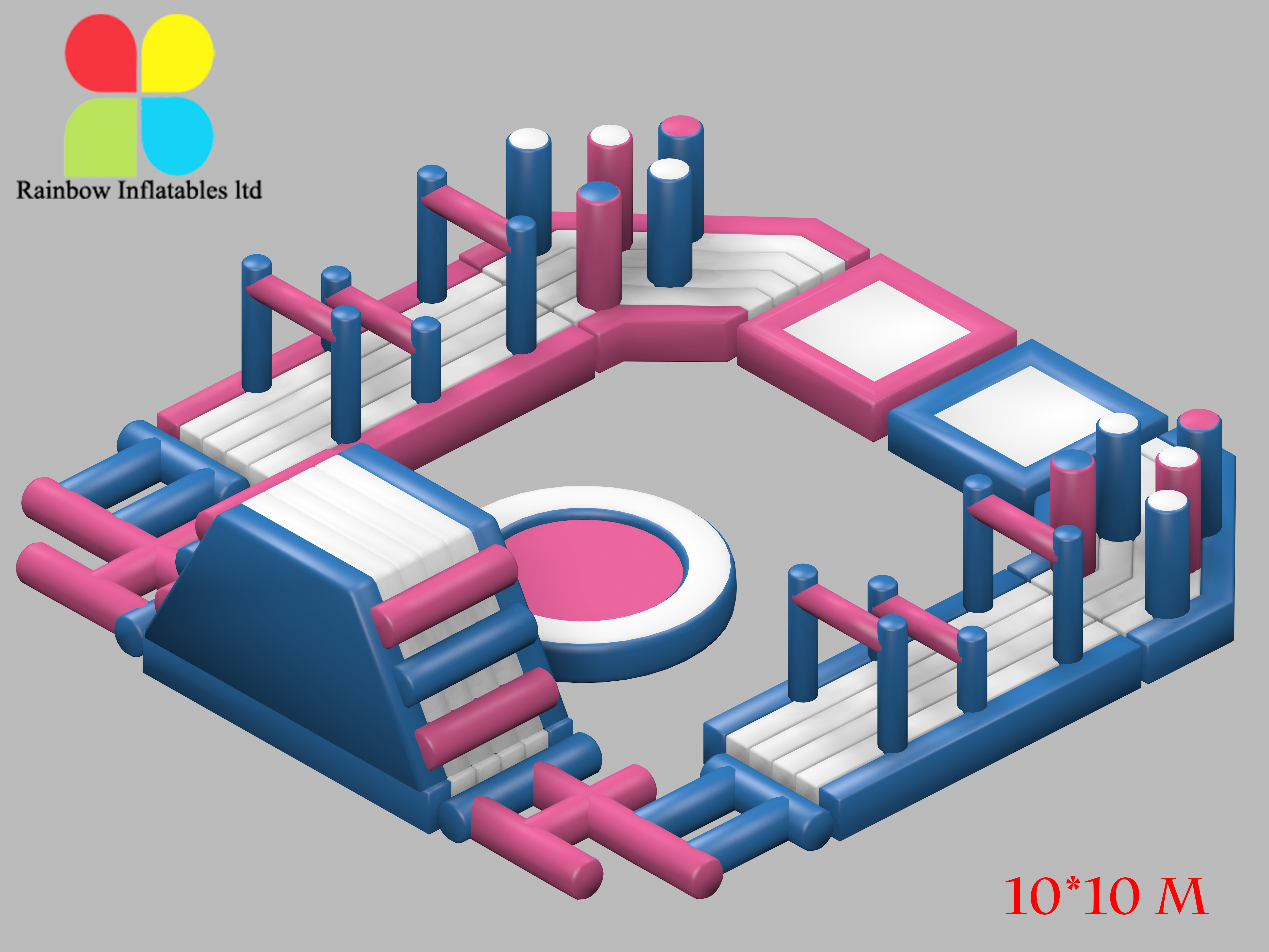 Nice exciting SGS pvc material inflatable floating water park for sale RB34003 10X10