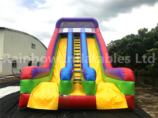 RB6016（9x7x4m） Inflatables Colorful double Slide For Kids