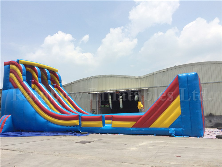RB6057(21x6x9mh) Inflatable Giant Customized Commercial Zip Slide For Kids