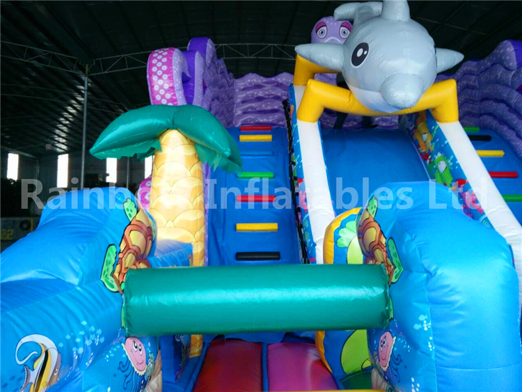 RB06001(9x5x6m) Inflatable Funny Sea World Slide For Amusement 