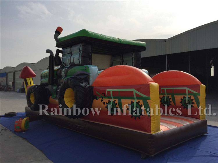 RB05130（8x4m） Inflatable Truck Shape Obstacle Course,Commercial Inflatable Obstacle Course For Children 