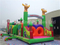 RB5007(4x16x5m) Inflatable Jungle Theme Obstacle Course With Amusing Animals