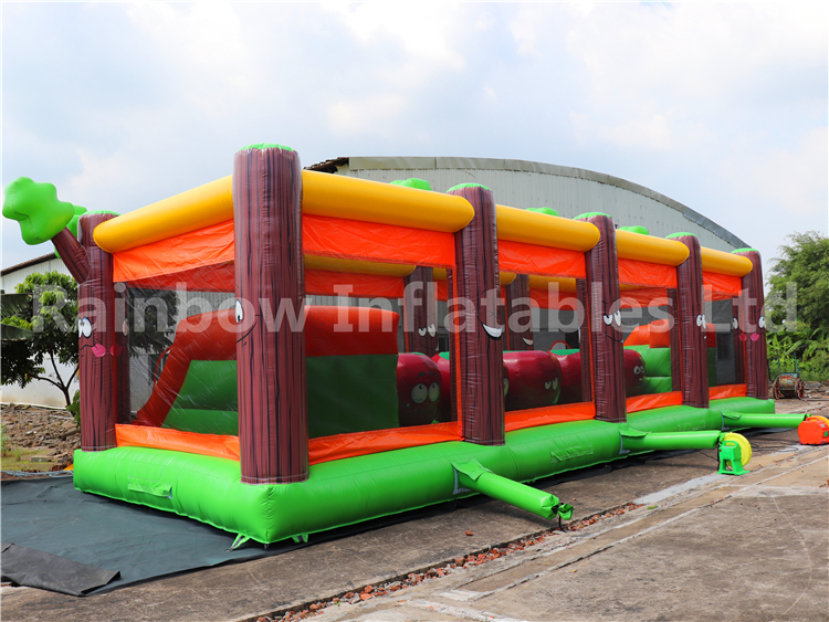 RB5204(12x5.5x4m) Inflatable Apple Jacks  Obstacle Course For Kids