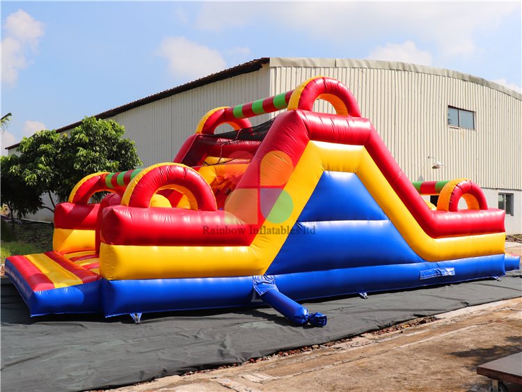 RB5074(10x4m) Inflatable Rainbow Large multifunctional obstacle course