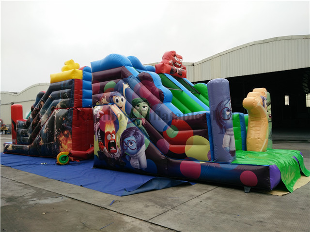RB6038-3(5.4x3.5x4m) Inflatable Inside Out Theme Customized Commercial Slide For Kids