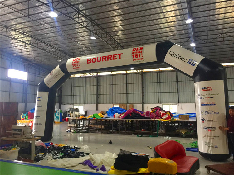 RB21050(7x4m) Inflatable black welcome Arch for advertisement