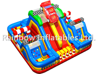 RB05072(7.5x7.5x5m) Inflatable Multi - functional vehicle Obstacle Course for sales 