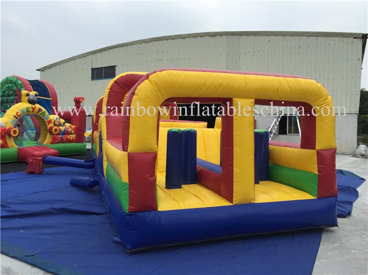 RB5067（10x3m） Inflatable Long Commercial Obstacle Course For Sale