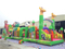 RB5007(4x16x5m) Inflatable Jungle Theme Obstacle Course With Amusing Animals