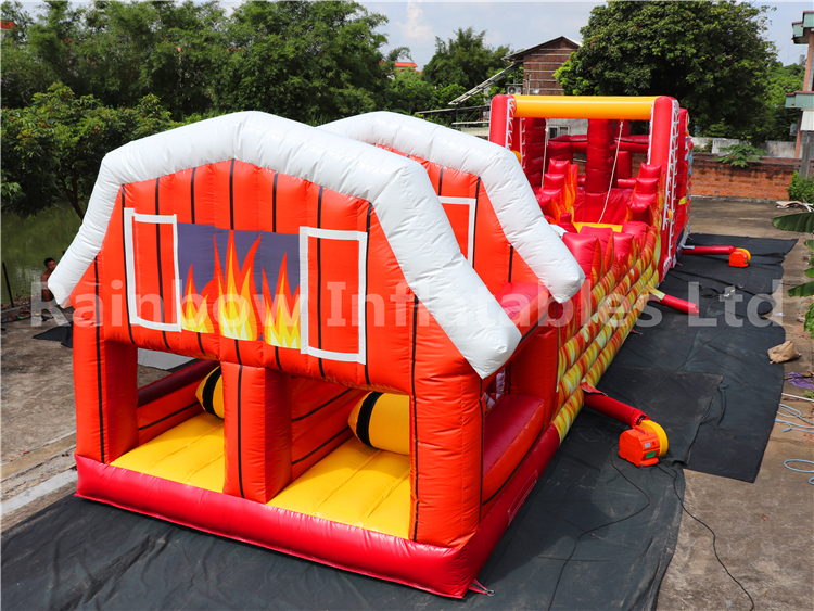 RB5203(20x4x5m) Inflatable long car Obstacle Course For Kids
