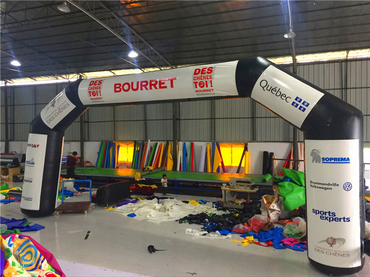 RB21050(7x4m) Inflatable black welcome Arch for advertisement