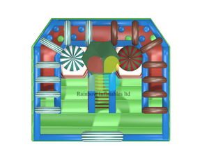 RB04153（10x8.5x8m）Inflatables castle funcity with slide new design