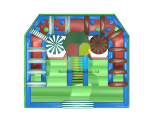 RB04153（10x8.5x8m）Inflatables Castle Funcity with Slide New Design