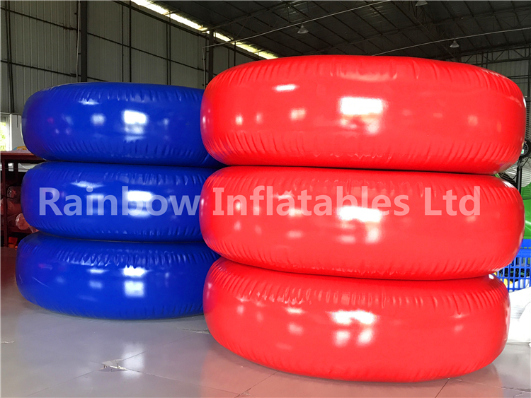 RB33027(1.5x1.5x0.35m) Inflatables blue and red swimming ring for sale 