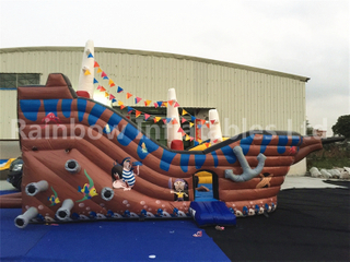 RB11003(8.4x4.8x4.5m) Inflatable Pirate Boat Bouncer Indoor Hot Selling 