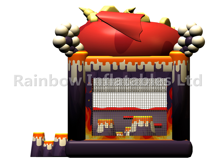 RB03102（10x4x4.5m）Inflatable Fire dragon combo for Kids