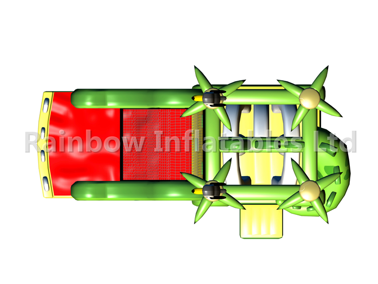 RB03103（10x4x4.5m）Inflatable Green crocodile combo for Kids