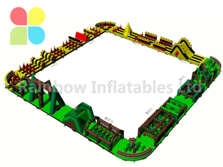 RB5202（144x5.5m）Inflatable large 144 meters multi-functional Obstacle Course competition For adult