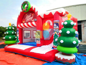 RB20028（ 5x6m ） Inflatables Christmas Combo Castle For Holiday Events