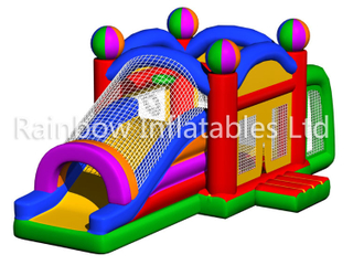 RB03081(8x4.5x3.5m) Inflatable Castle Combo With Sport Game for kids Hot sell