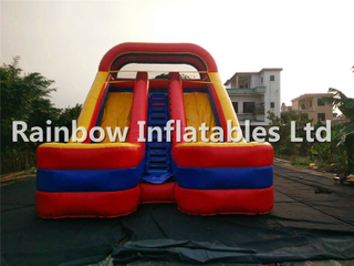 RB6099(8x5x6m) Inflatable Double chute Slide For Sale,Popular Slide For Kids