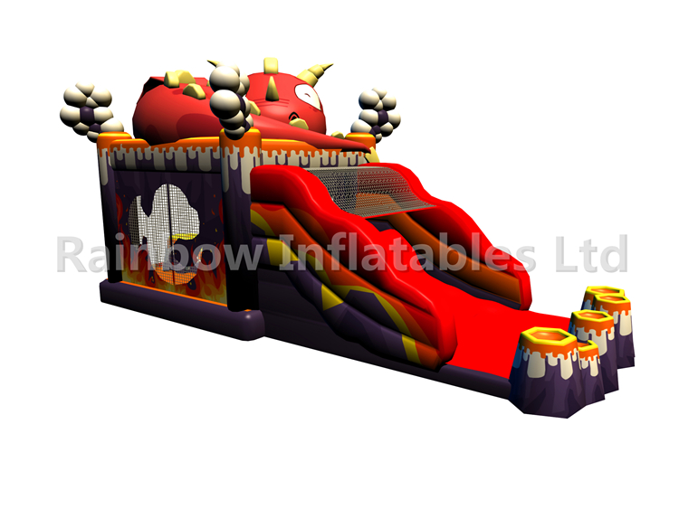RB03102（10x4x4.5m）Inflatable Fire dragon combo for Kids