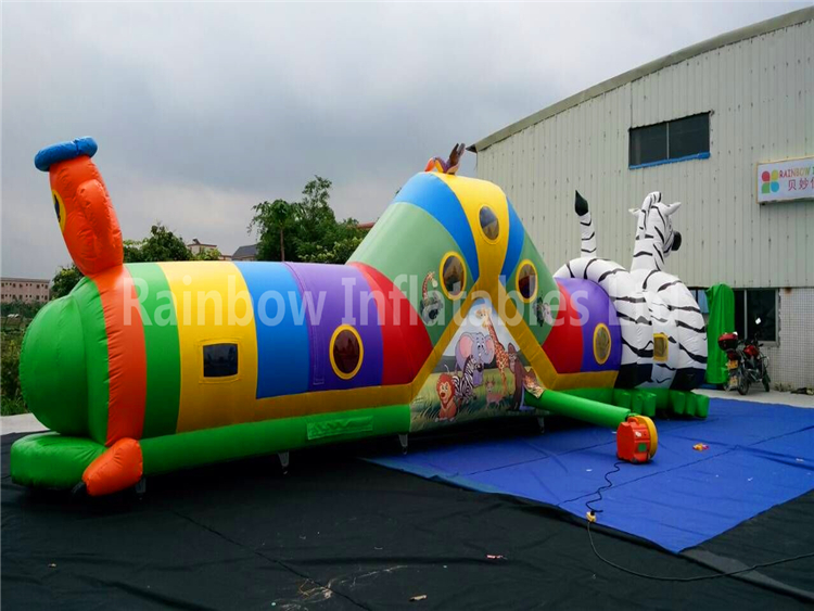 RB12013(12x2.5m) Inflatable Tunnel Long Obstacle Course For Children 