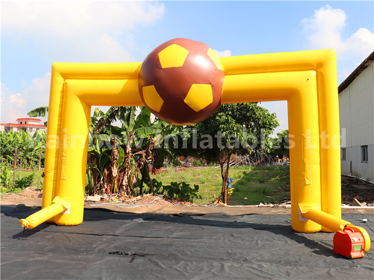 RB21052（6x4m） Inflatable yellow football Arch for advertisement