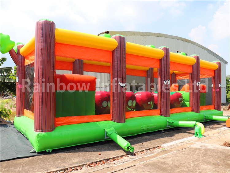 RB5204(12x5.5x4m) Inflatable Apple Jacks  Obstacle Course For Kids