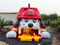 RB6106(13.8x8.2x7.6m) Inflatable Fire Dog Slide with a Helmet For Kids