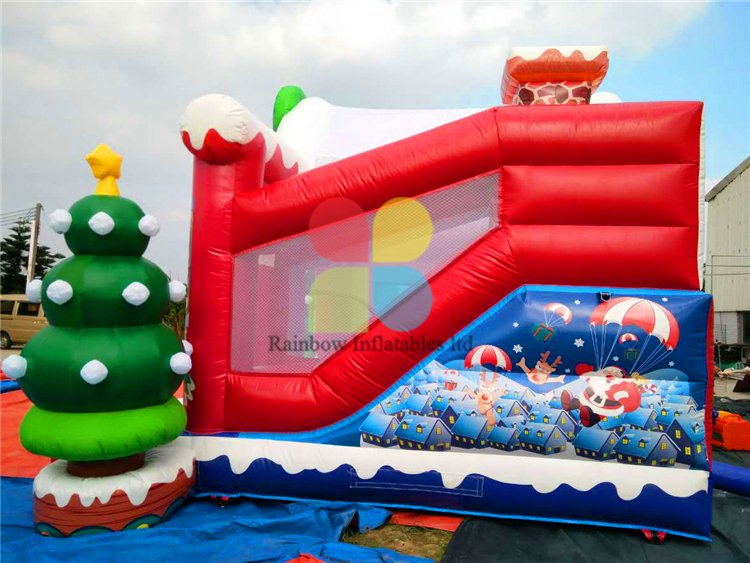 RB20028（ 5x6m ） Inflatables Christmas Combo Castle For Holiday Events