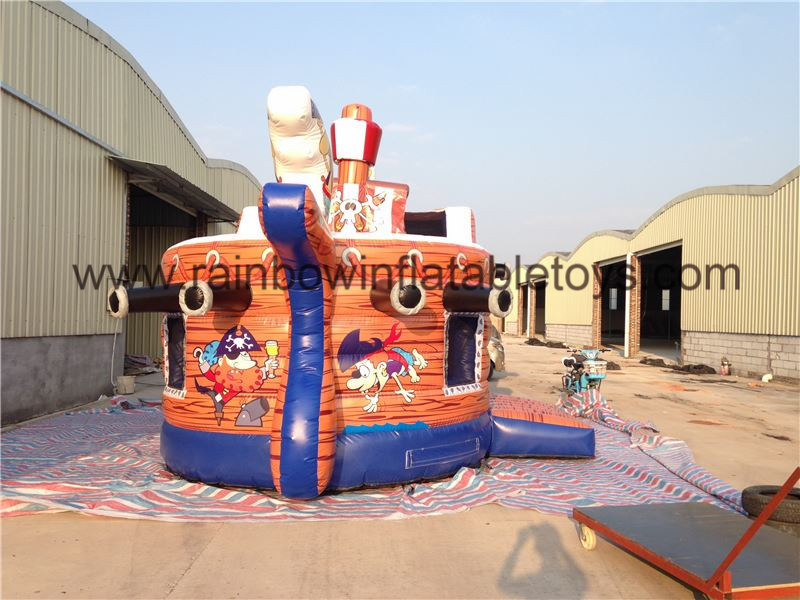 RB11008（6.2x4m）Inflatable Pirate Boat With High Slide For Kids