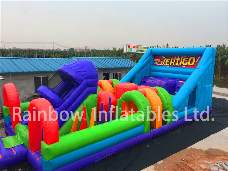 RB5070（12x5m）Inflatable Long Obstacle Course For Children 