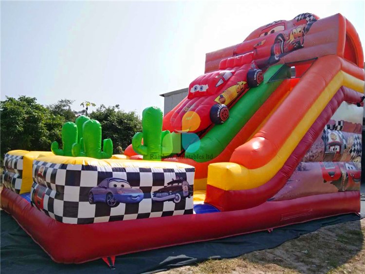 RB8046(8x5x4m) Inflatable Amusing Race Car Slide For Theme Park
