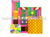 RB04053(9x8x6.5m) Inflatable Candy series theme funcity with slides