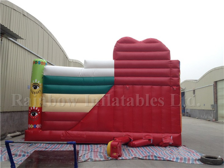 RB04012（ 6x8m ）Inflatables Giant Egypt Funcity With Slide For Kids