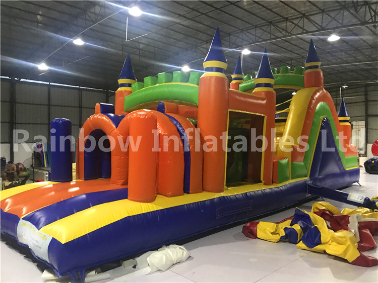 RB5075 (10x3x4m) Inflatable Castle obstacle Course For Kids