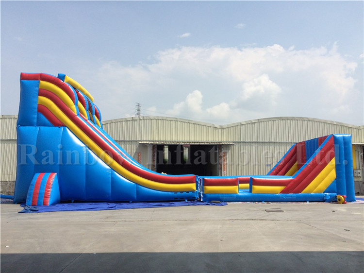 RB6057(21x6x9mh) Inflatable Giant Customized Commercial Zip Slide For Kids