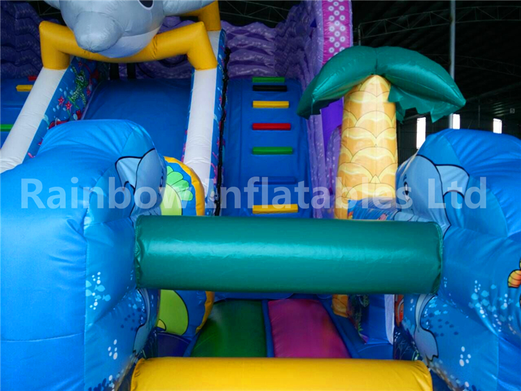 RB06001(9x5x6m) Inflatable Funny Sea World Slide For Amusement 