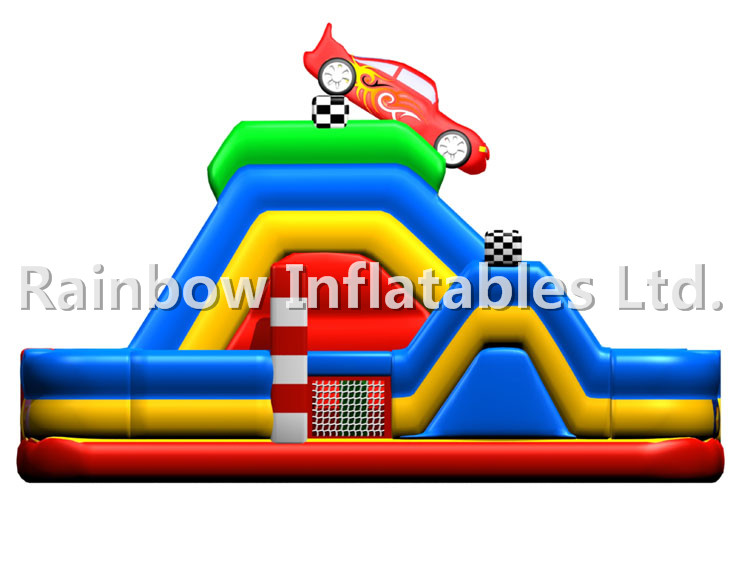 RB05072(7.5x7.5x5m) Inflatable Multi - functional vehicle Obstacle Course for sales 