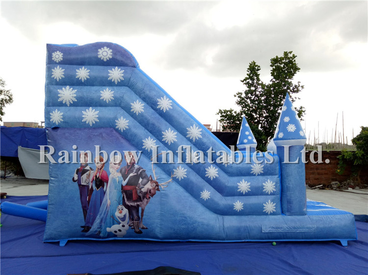 RB08007(5.4x3.5x4m) Inflatable Popular Frozen Theme Water Slide For Fun 