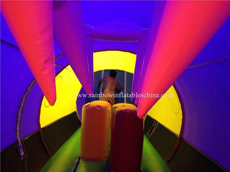 RB12012(20x2.5x4m) Inflatable Giant Butterfly Tunnel Obstacle Course For Sale