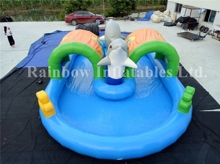 RB30019（10x6m）Inflatable Swimming Pool With Long Track For Sale